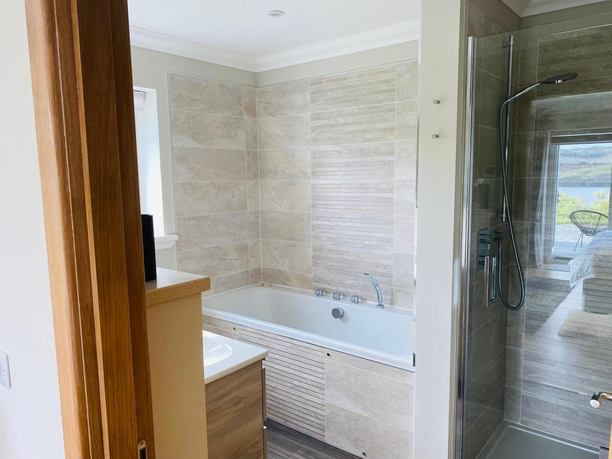 Woodland Lodge Luxury Suite Port na Long Esterno foto